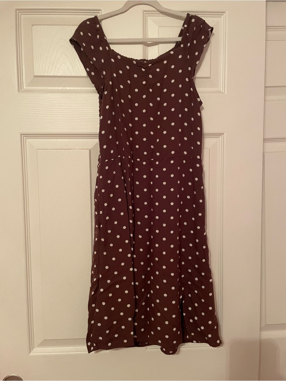 abercrombie kids Brown Polka Dot Midi Dress